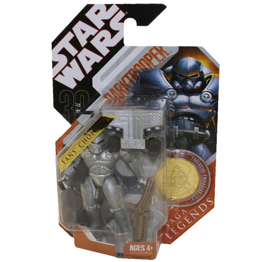 Star Wars 30th Anniversary Darktrooper Saga Legends with Plastic Collector Coin
