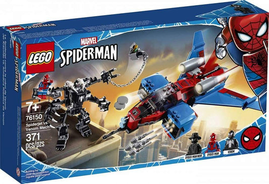 LEGO Marvel Spider Man Spider Jet vs Venom Mech 76150