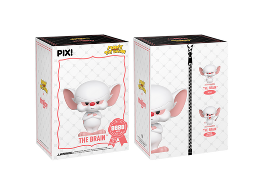 Thrilljoy x Pinky and the Brain (1995) - The Brain Pix! Vinyl Figure (chance of The Brain CHASE)