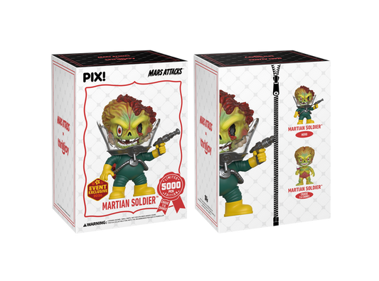 Thrilljoy x Mars Attacks - Martian Soldier Pix! Vinyl Figure (chance of Martian Soldier CHASE)