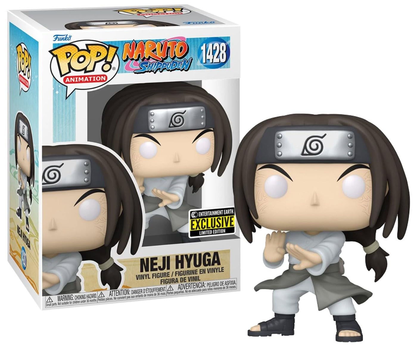 Funko POP! Animation - Naruto Shippuden - Neji Hyuga #1428 Entertainment Earth Exclusive