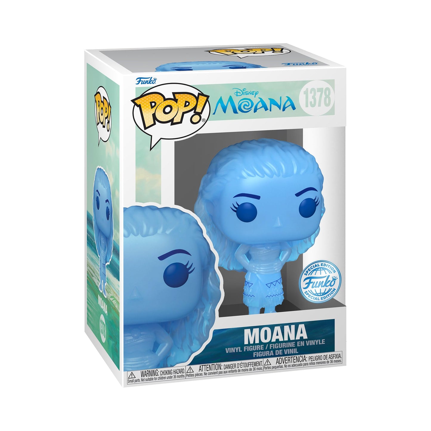 Funko POP! Disney - Disney's Moana - Moana #1378 [Translucent] Entertainment Earth Exclusive