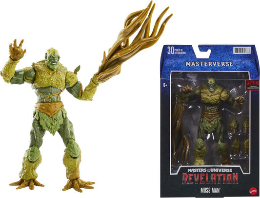 Masters of the Universe Masterverse Revelation Action Figure & Accessories, Moss Man MOTU Collectible with Articulation & Swappable Parts, 7-inch
