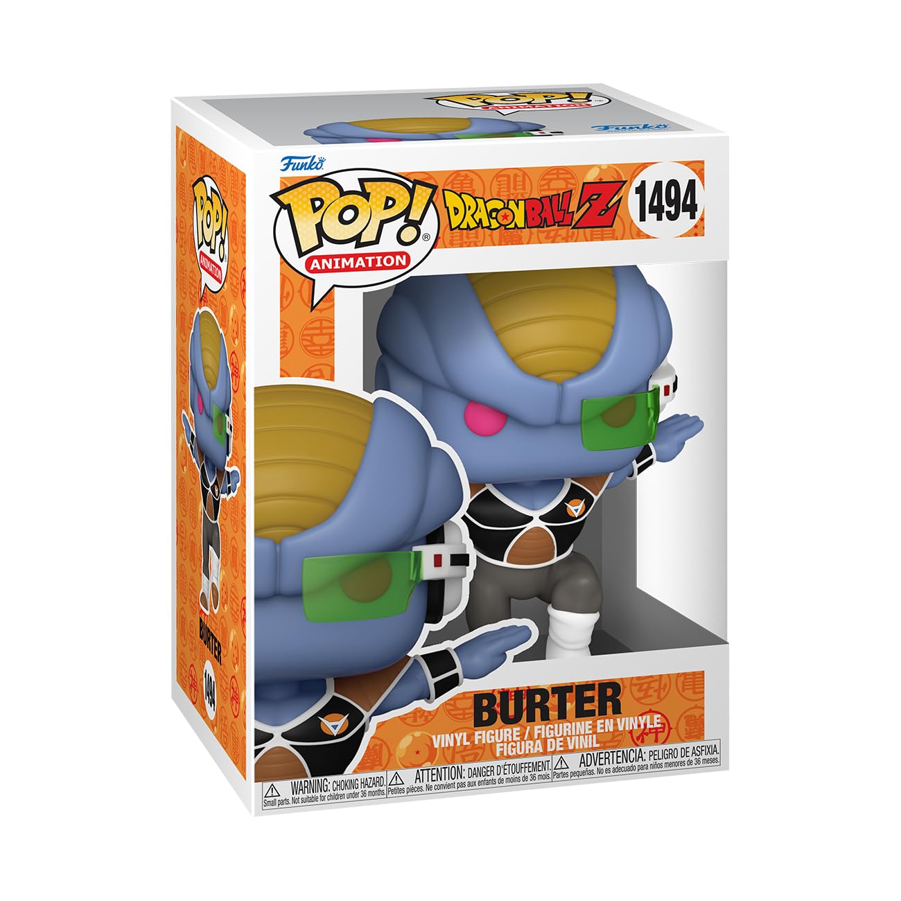Funko POP! Animation: Dragon Ball Z - Burter - Collectable Vinyl Figure - Gift Idea - Official Merchandise - for Kids & Adults - Anime Fans - Model Figure for Collectors and Display
