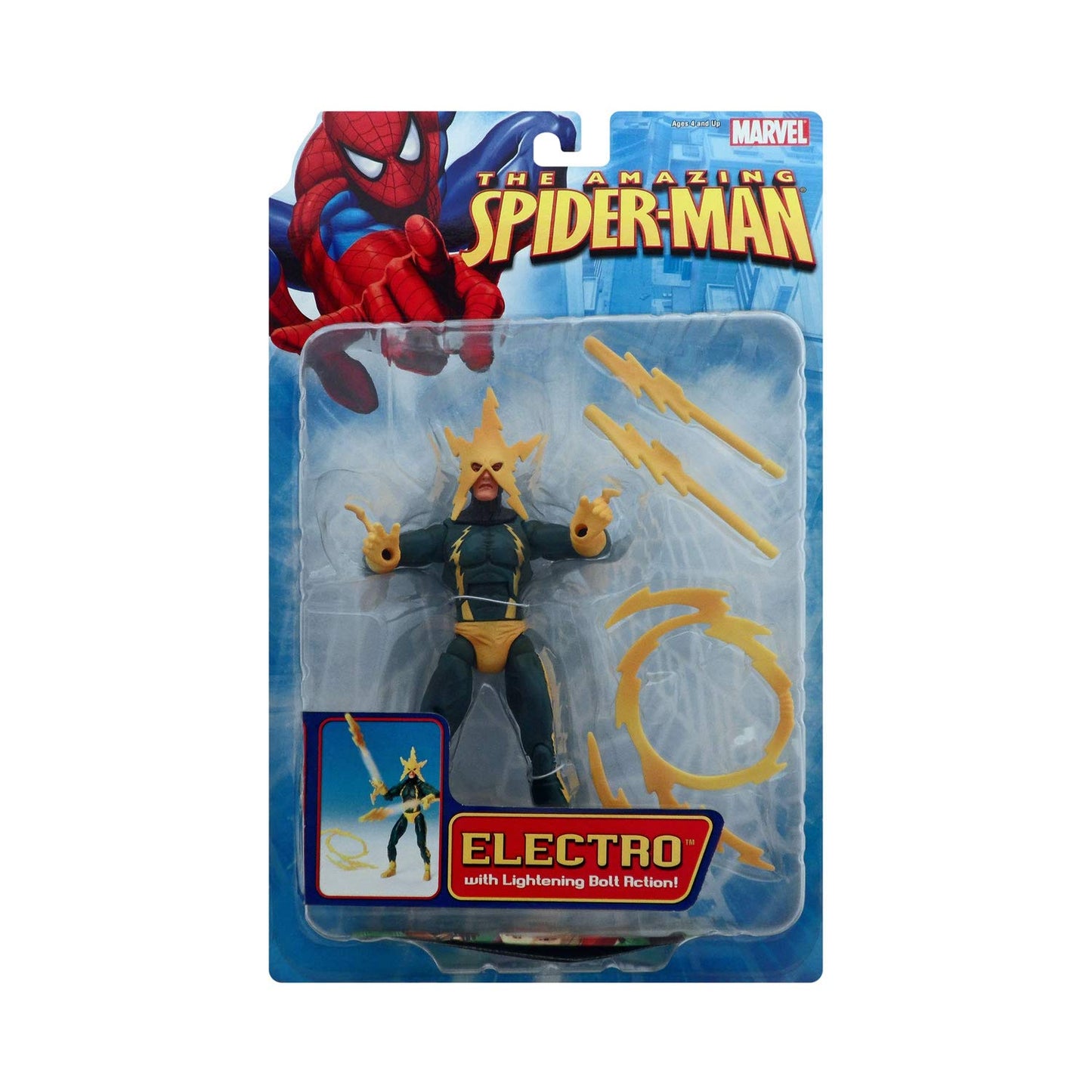 SPIDERMAN CLASSICS ELECTRO FIGURE -SEALED ON CARD-