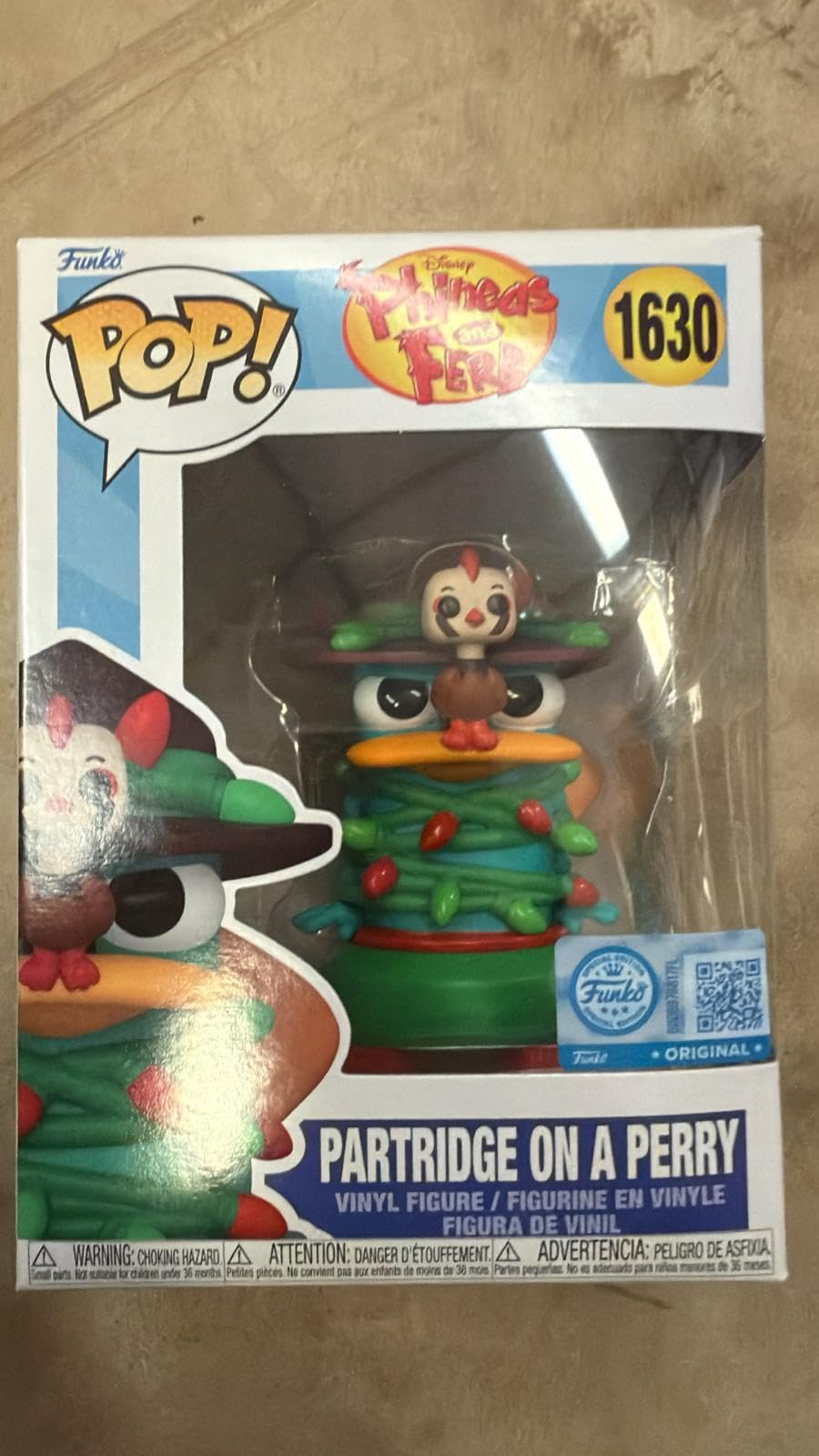 Funko POP! Disney Phineas and Ferb Patridge on Perry #1630