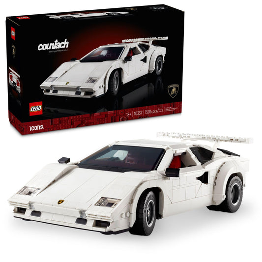 LEGO Icons Lamborghini Countach 5000 Quattrovalvole Model Car 10337