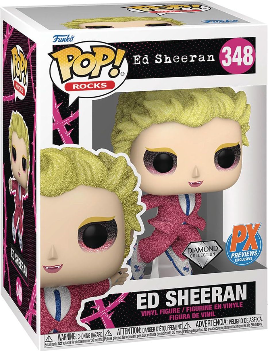 Funko POP! Rocks - Ed Sheeran #348 [Bad Habits] [Diamond Collection] PX Previews Exclusive