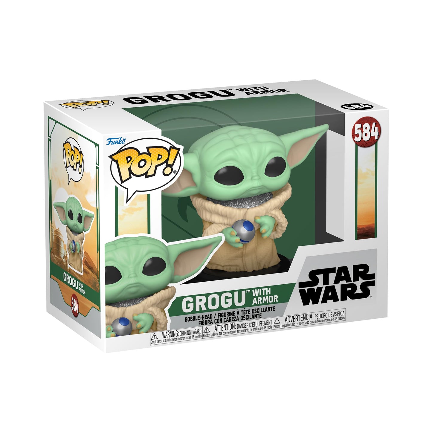 Funko POP! Star Wars - The Book of Boba Fett - Grogu #584 [with Armor]