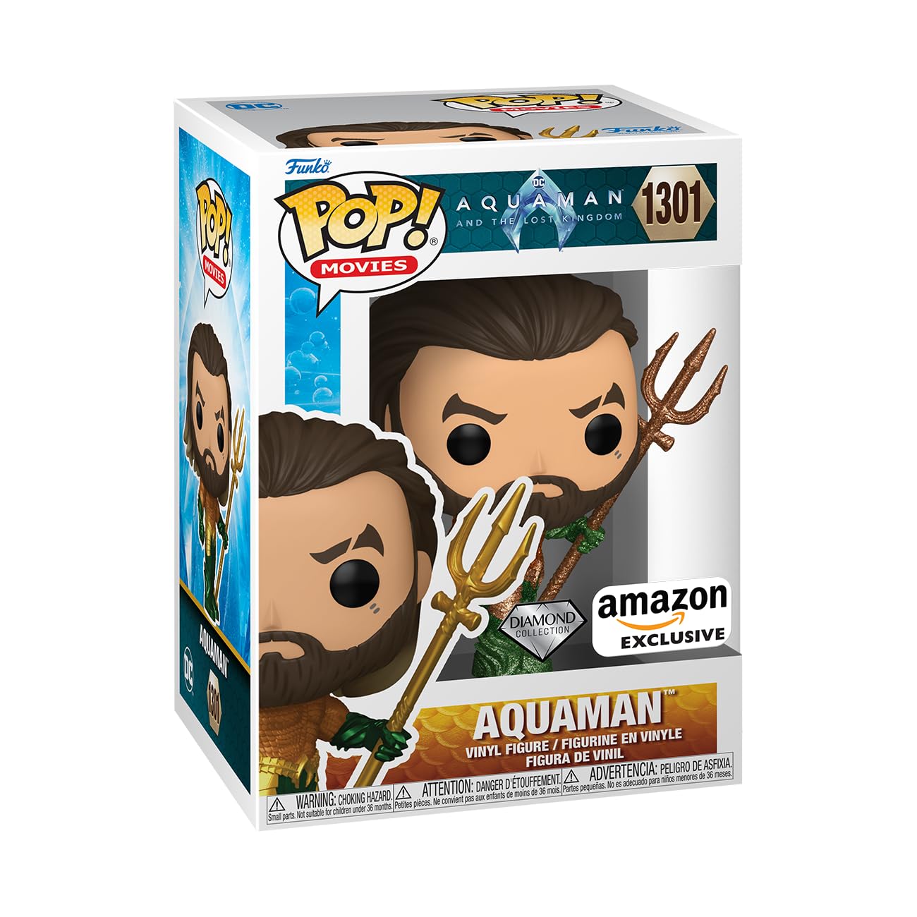 Funko Pop! Movies: Aquaman and The Lost Kingdom - Aquaman - Collectable Vinyl Figure - Gift Idea - Official Merchandise - for Kids & Adults - Movies Fans - Model Figure for Collectors and Display