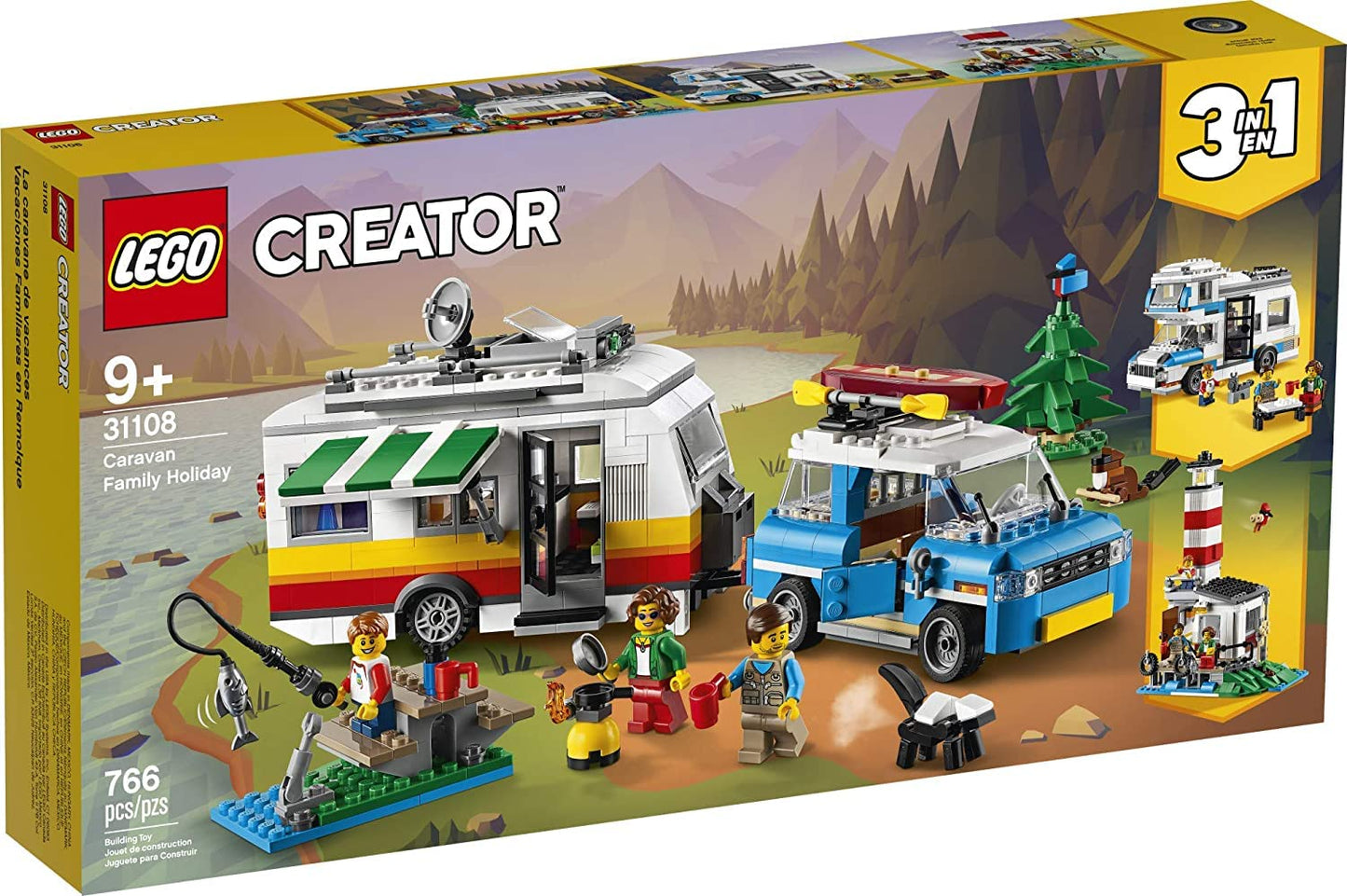 LEGO Creator 3in1 Caravan Family Holiday 31108