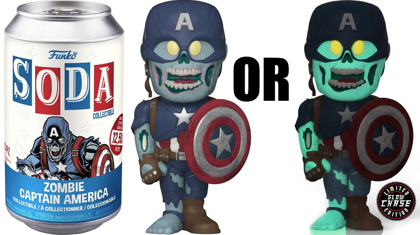 Funko Soda Marvel What If...? Zombie Captain America LE 12,500 (Styles May Vary)