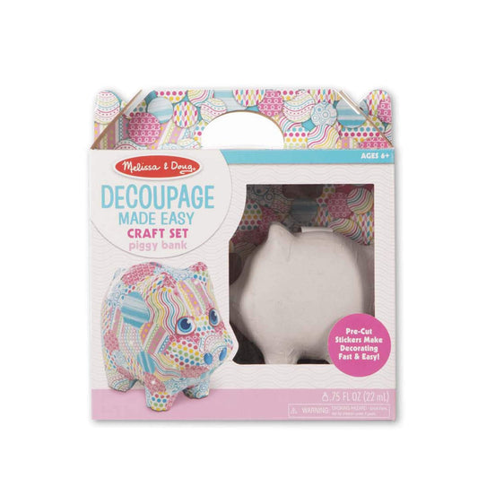 Melissa & Doug Decoupage Made Easy - Piggy Bank