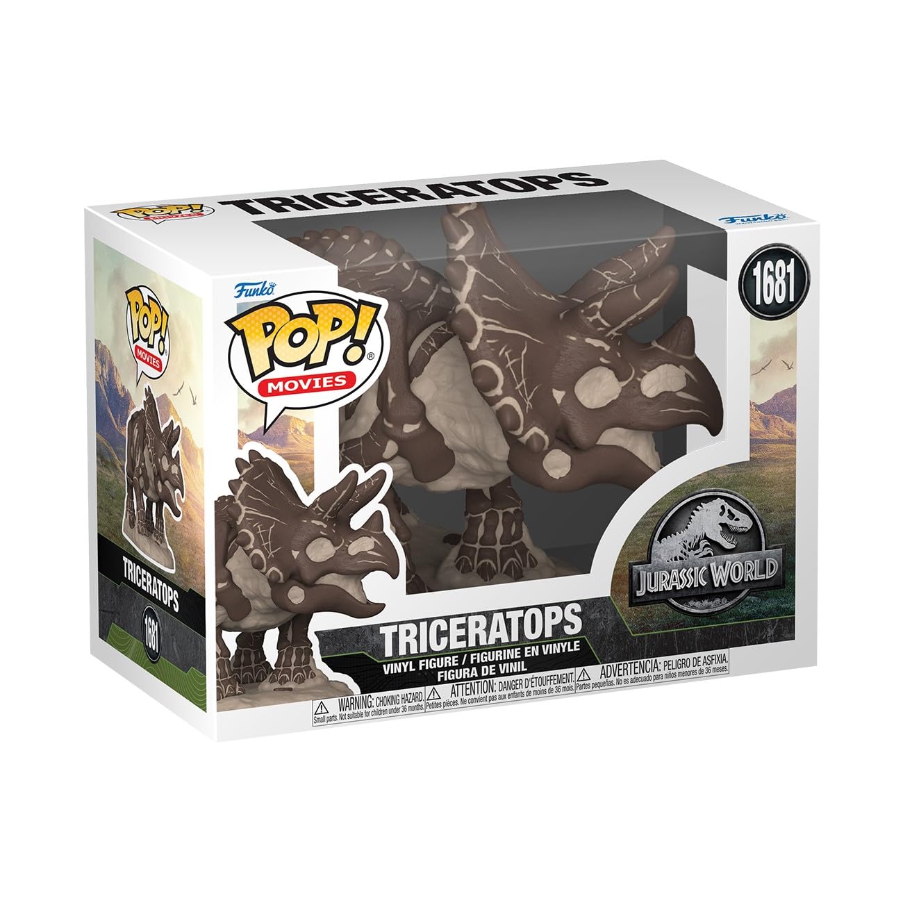 Funko Pop Movies: Jurassic Park Fossil - Triceratops - Collectable Vinyl Figure - Gift Idea - Official Merchandise - Toys for Kids & Adults - Action/Adventure Fans - Model Figure for Collectors