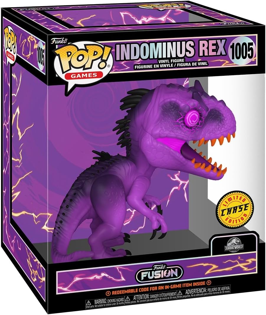 Funko POP! Games Fusion Jurassic World Indominus Rex 6" #1005 CHASE Purple Variant