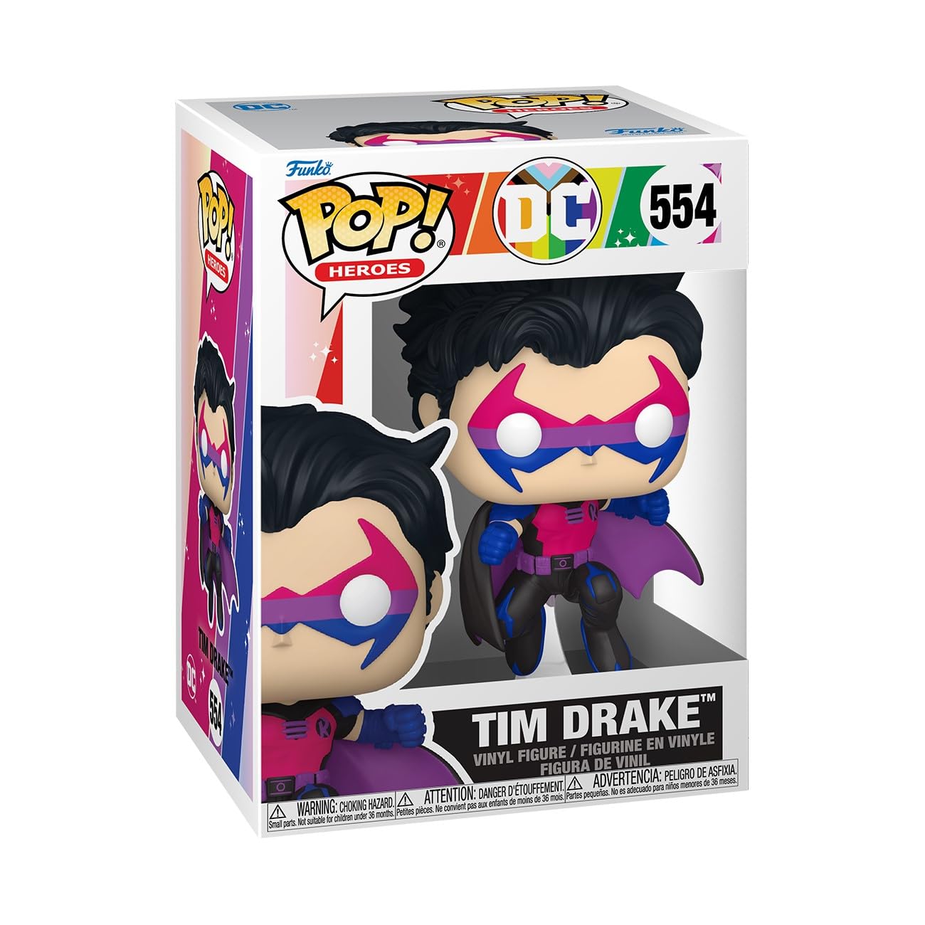 Funko Pop Heroes: Pride - Robin - Tim Drake - DC Comics - Collectable Vinyl Figure - Gift Idea - Official Merchandise - Toys for Kids & Adults - Superheroes Fans - Model Figure for Collectors