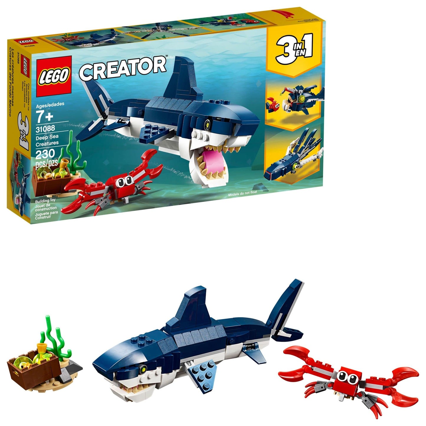 LEGO Creator 3in1 Deep Sea Creatures 31088