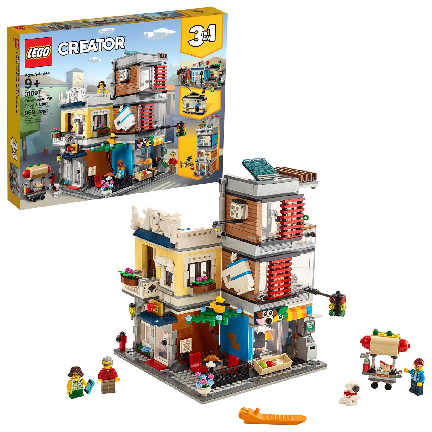 LEGO Creator 3-in-1 Townhouse Pet Shop & Café 31097