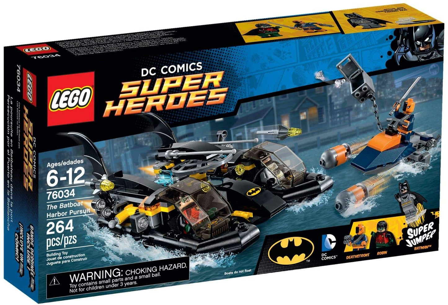 LEGO DC Super Heroes Batboat Harbor Pursuit 76034