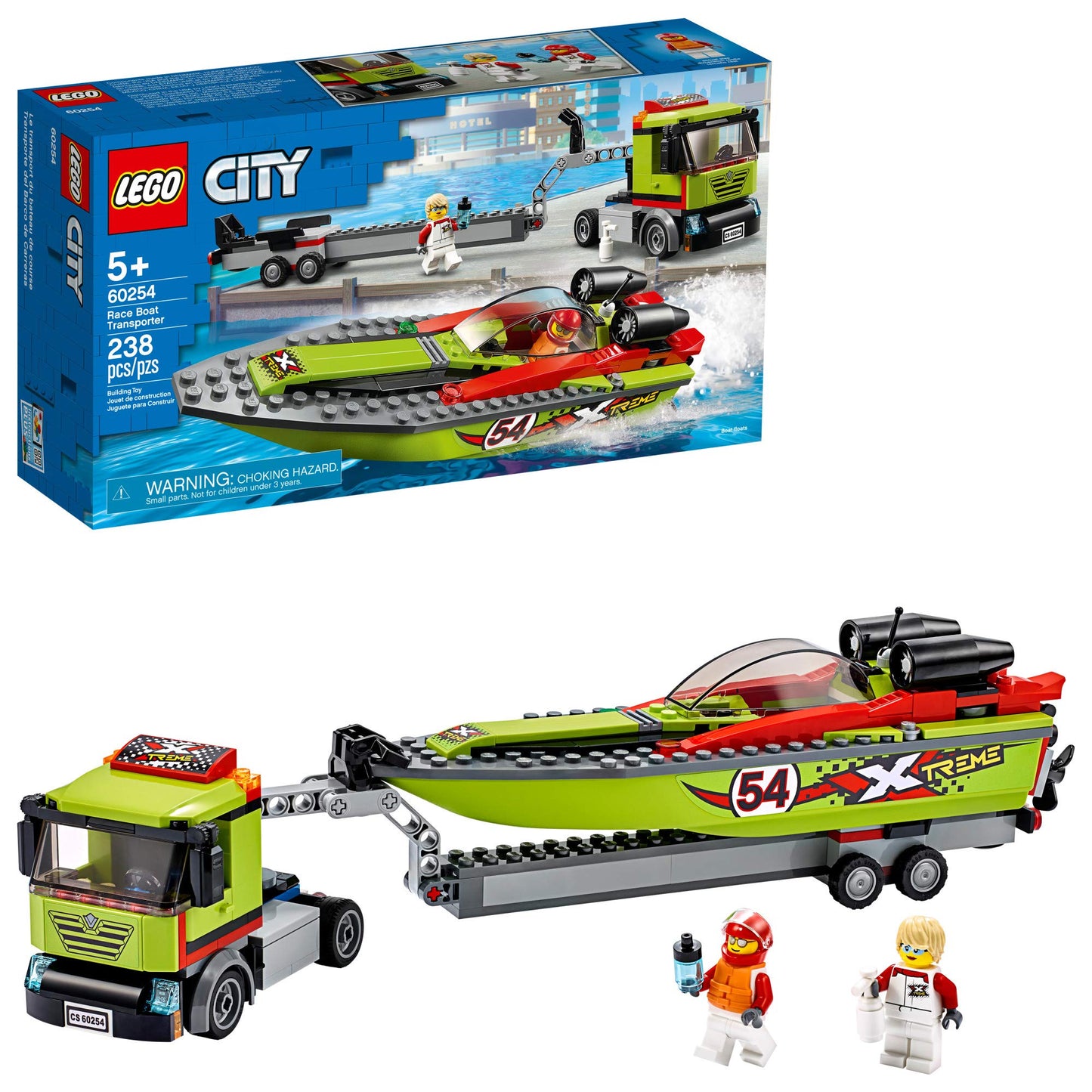 LEGO City Race Boat Transporter 60254