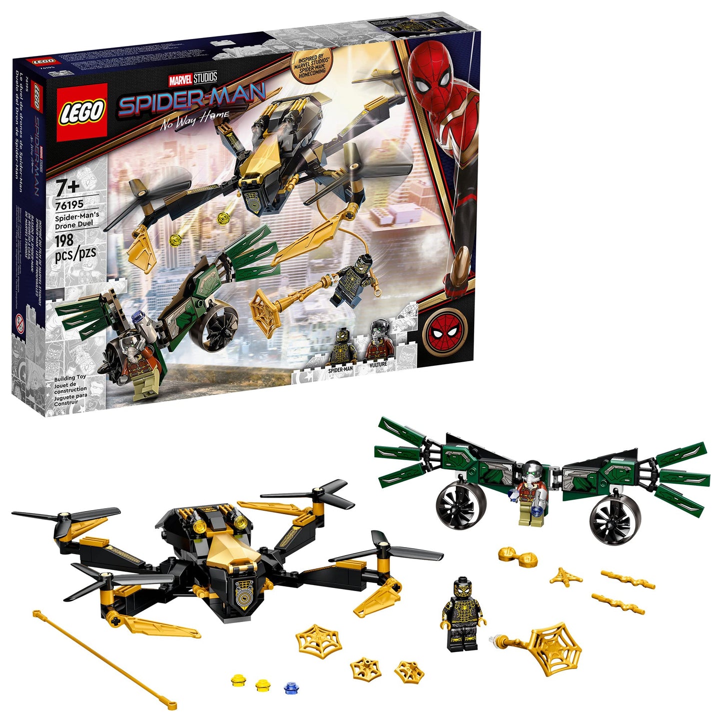 LEGO Marvel Super Heroes Spider-Man No Way Home Spider-Man’s Drone Duel 76195
