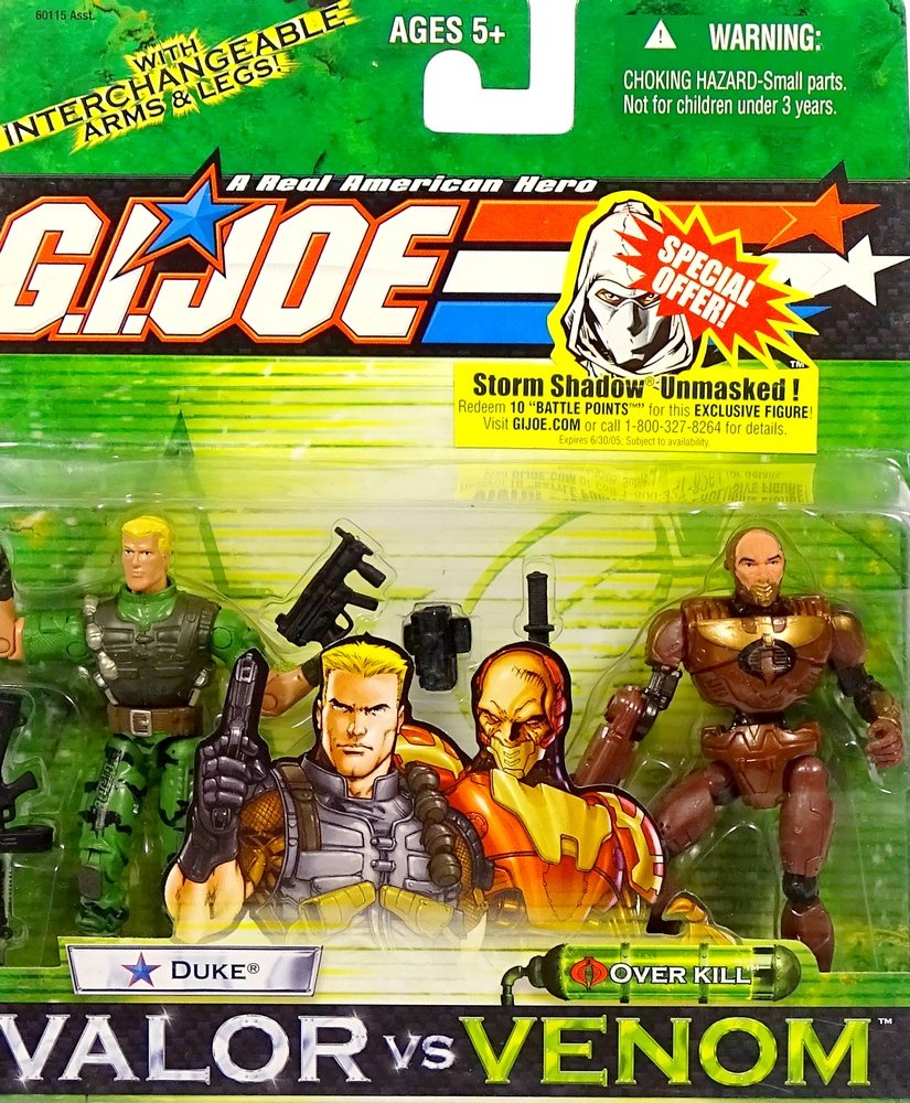 G.I. Joe: Valor vs. Venom Series 7 Duke vs. Overkill Action Figure 2-Pack