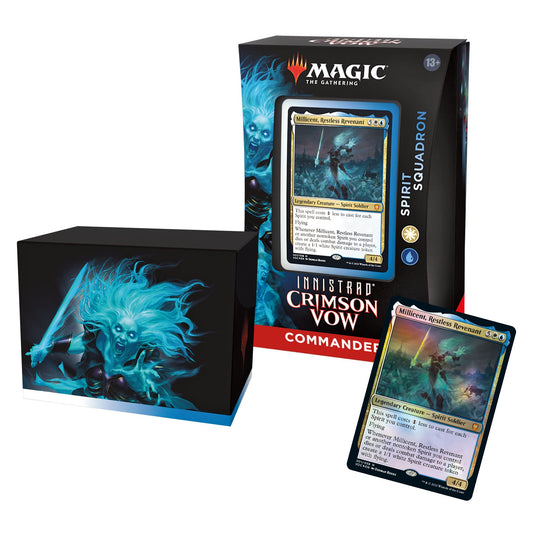 Magic: The Gathering Innistrad: Crimson Vow Commander Deck - Spirit Squadron (White-Blue)