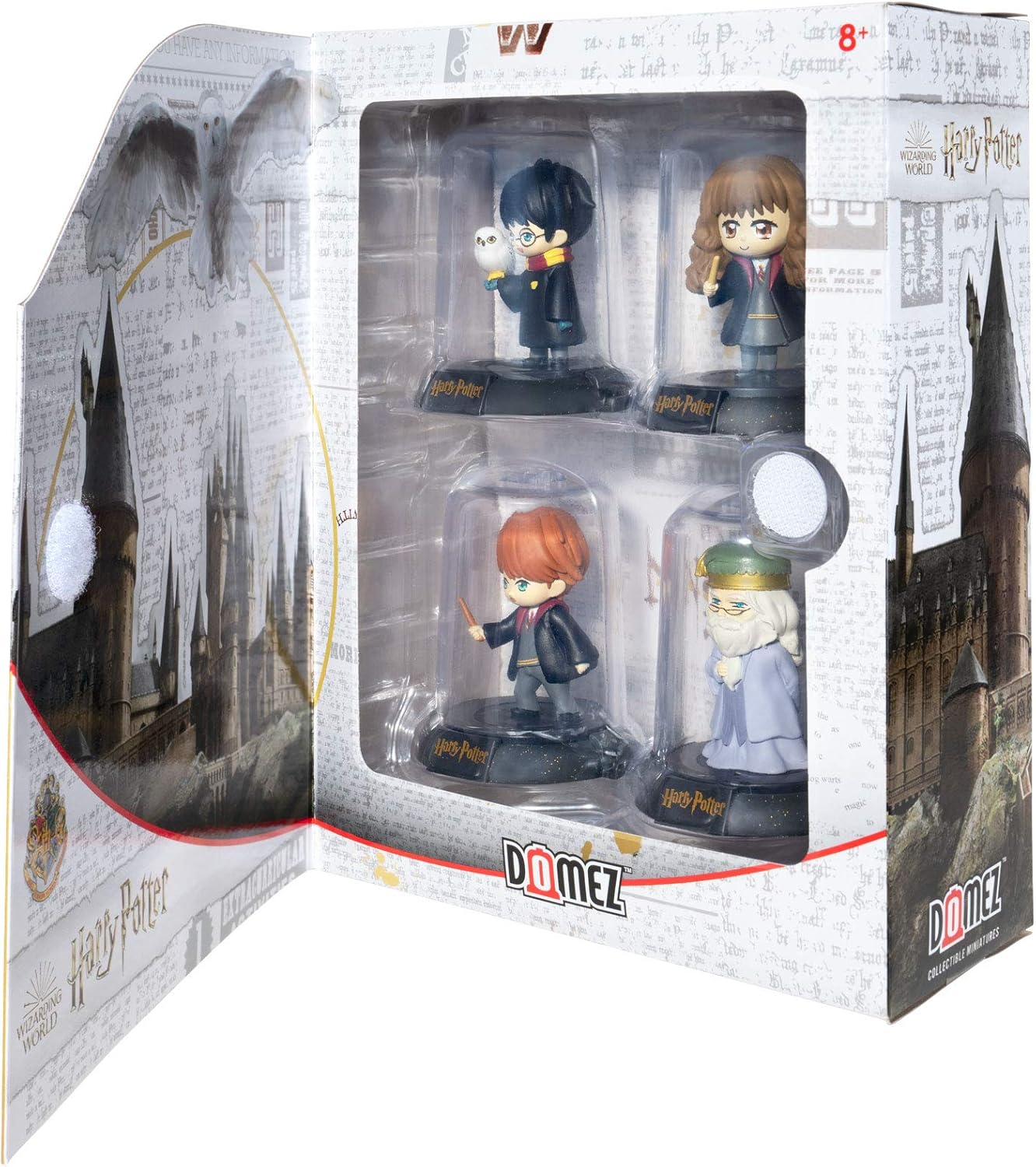 Domez Harry Potter Series 1 Collector’s Box Set - Features The Boy Who Lived, Dumbledore, Ron Weasley, Hermione Granger