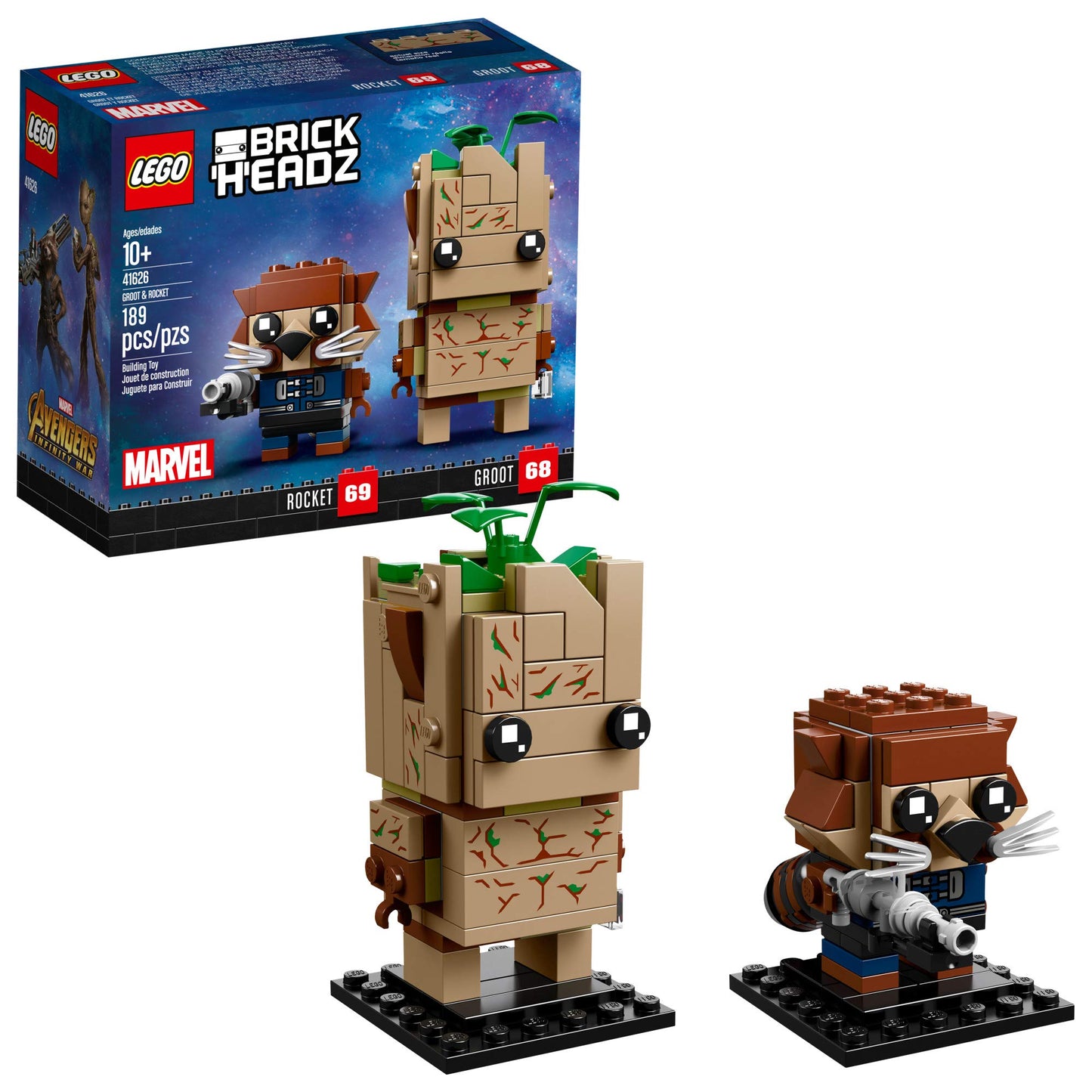 LEGO BrickHeadz Groot & Rocket 41626