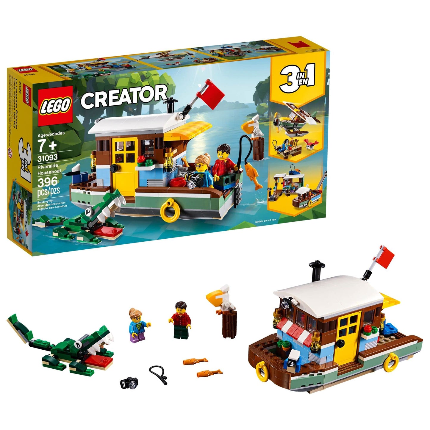 LEGO Creator 3in1 Riverside Houseboat 31093