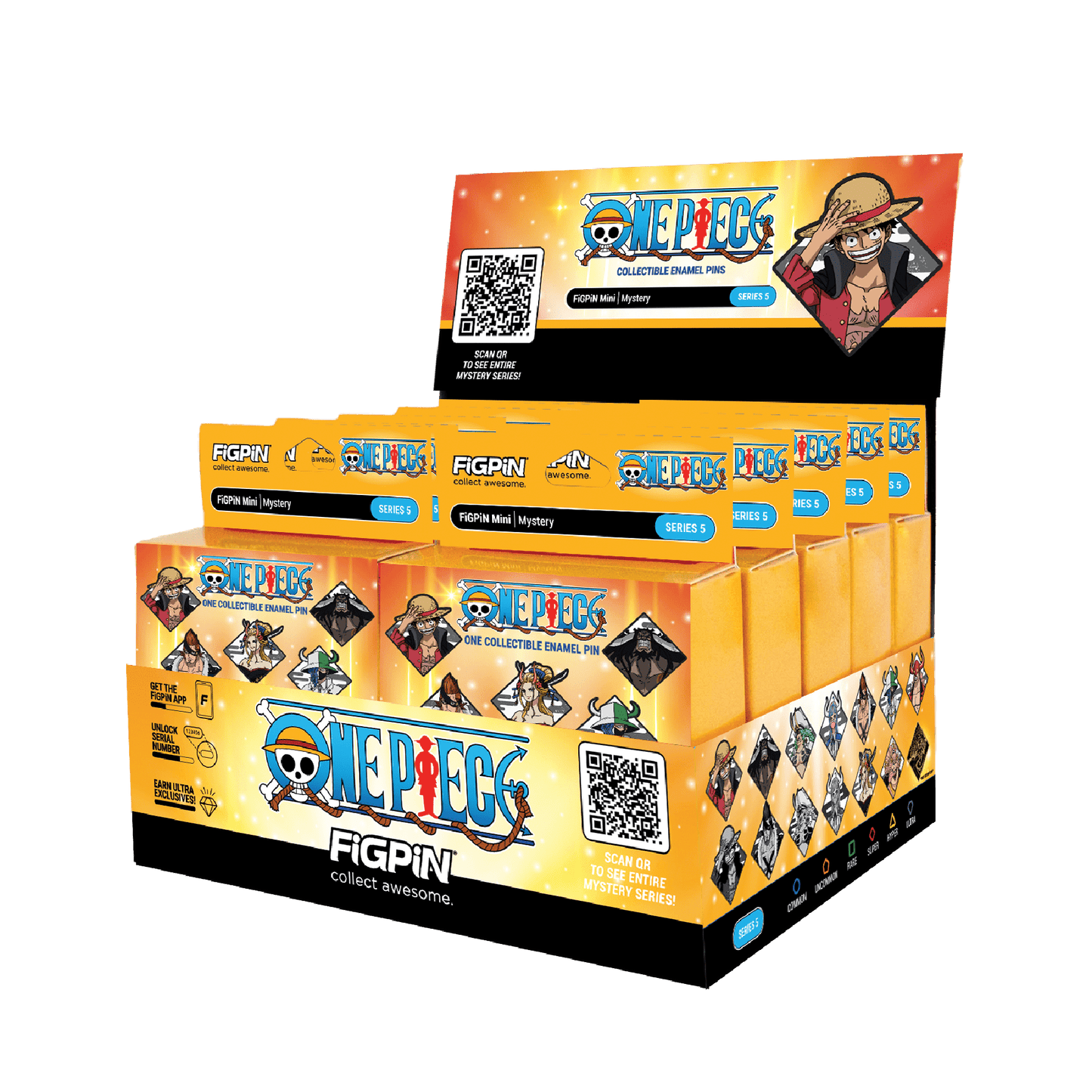 FiGPiN One Piece Mystery Series 5 Sealed Box of 10