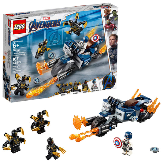 LEGO Marvel Avengers Captain America Outriders Attack 76123
