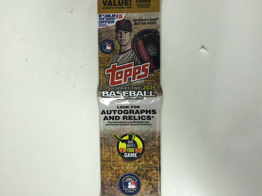 2015 Topps Series 2 Baseball Jumbo Pack of 36