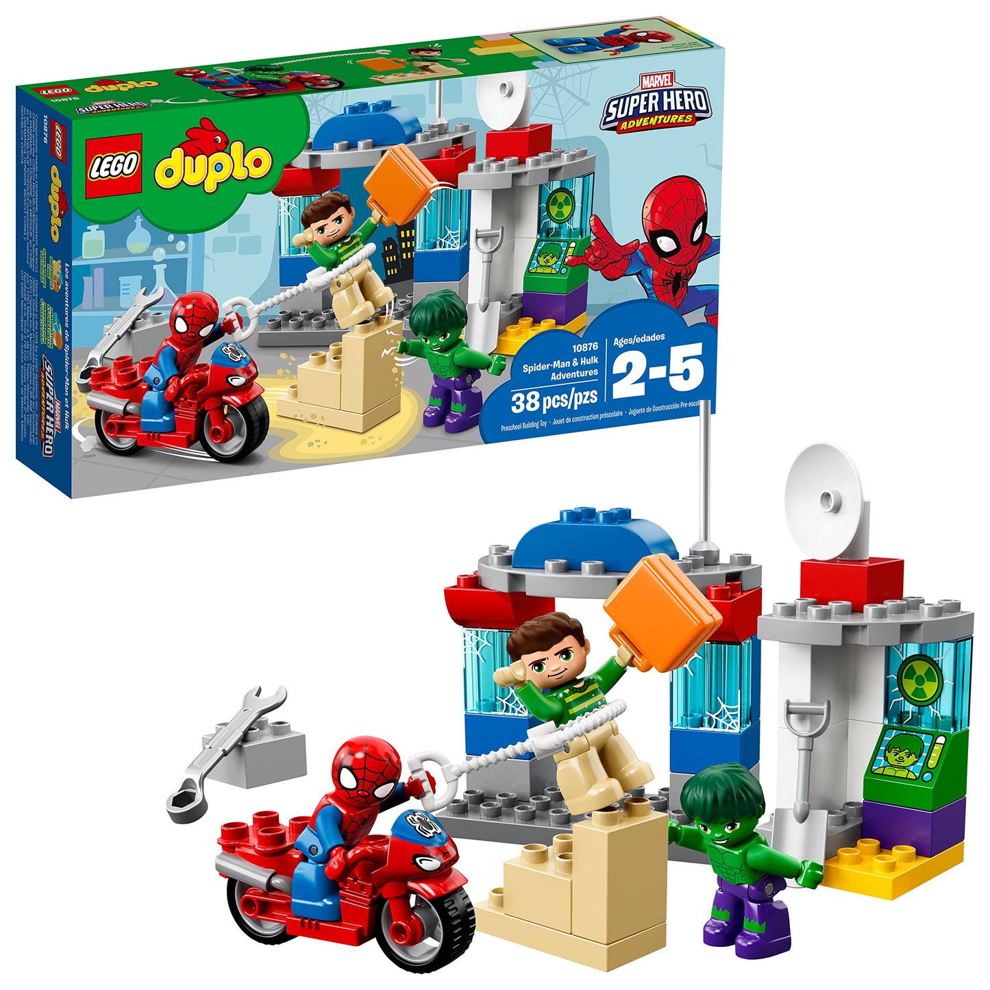 LEGO Duplo Super Heroes Duplo Super Heroes Spider-Man & Hulk Adventures 10876
