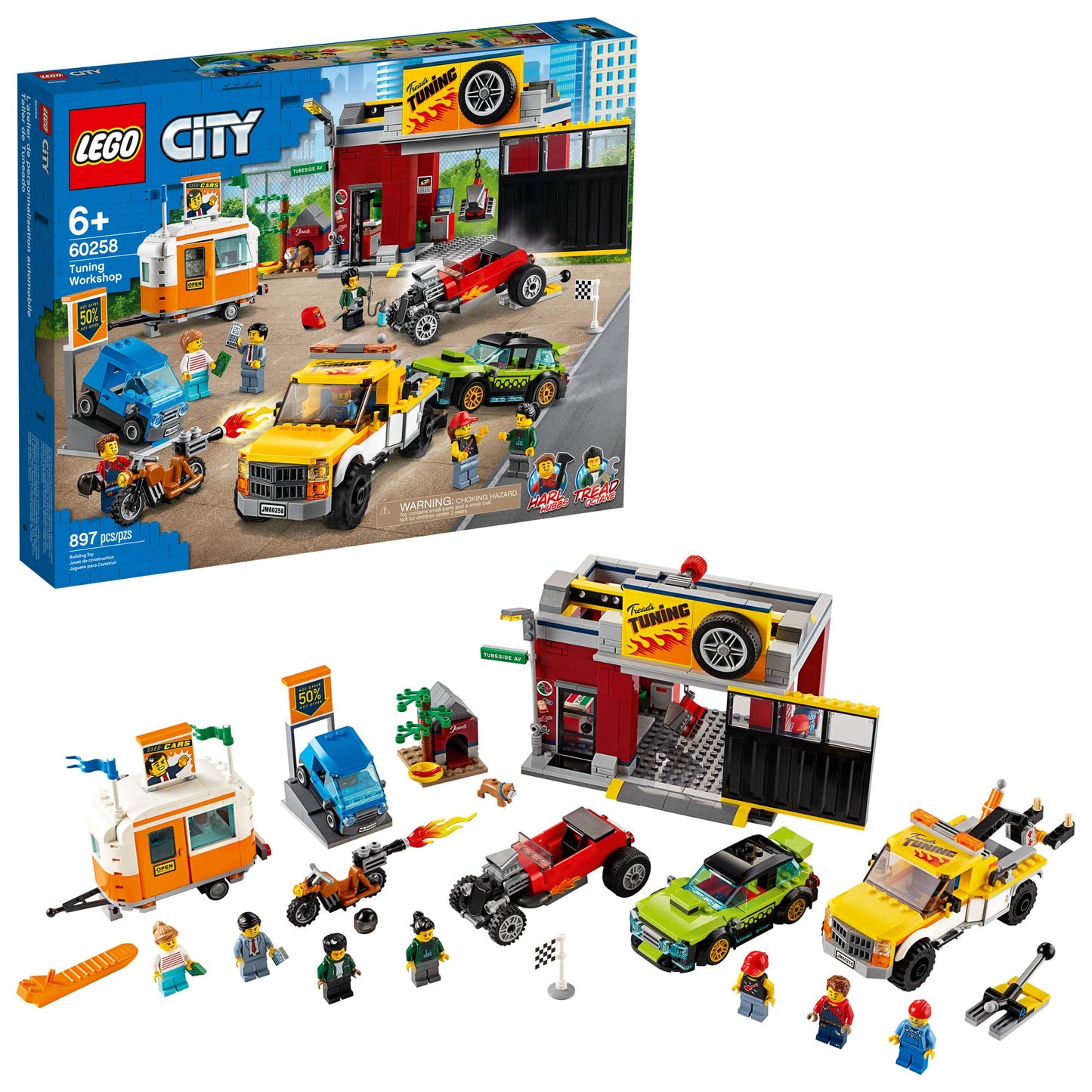 LEGO City Tuning Workshop Toy Car Garage 60258
