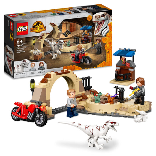 LEGO Jurassic World Dominion Atrociraptor Dinosaur: Bike Chase 76945