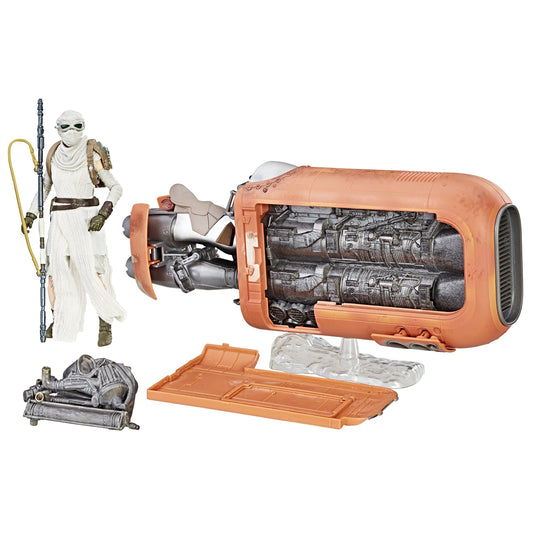 Star Wars The Black Series Reys Speeder (Jakku) and Figure