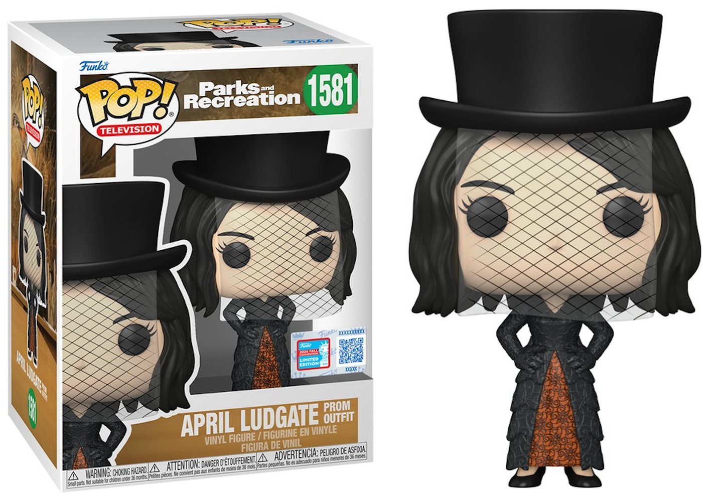 Funko POP! Television - Parks and Recreation - April Ludgate #1581 [Prom Outfit] 2024 Fall Convention Exclusive