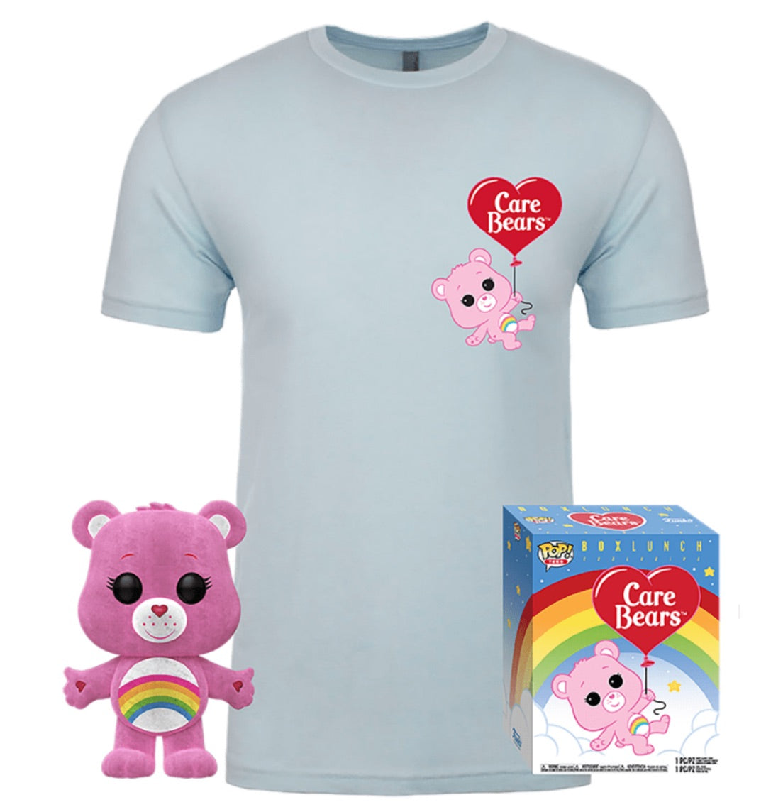 Funko POP! Tees Care Bears Cheer Bear #351 [Flocked] and Size XXL T-Shirt Collectors Box Exclusive