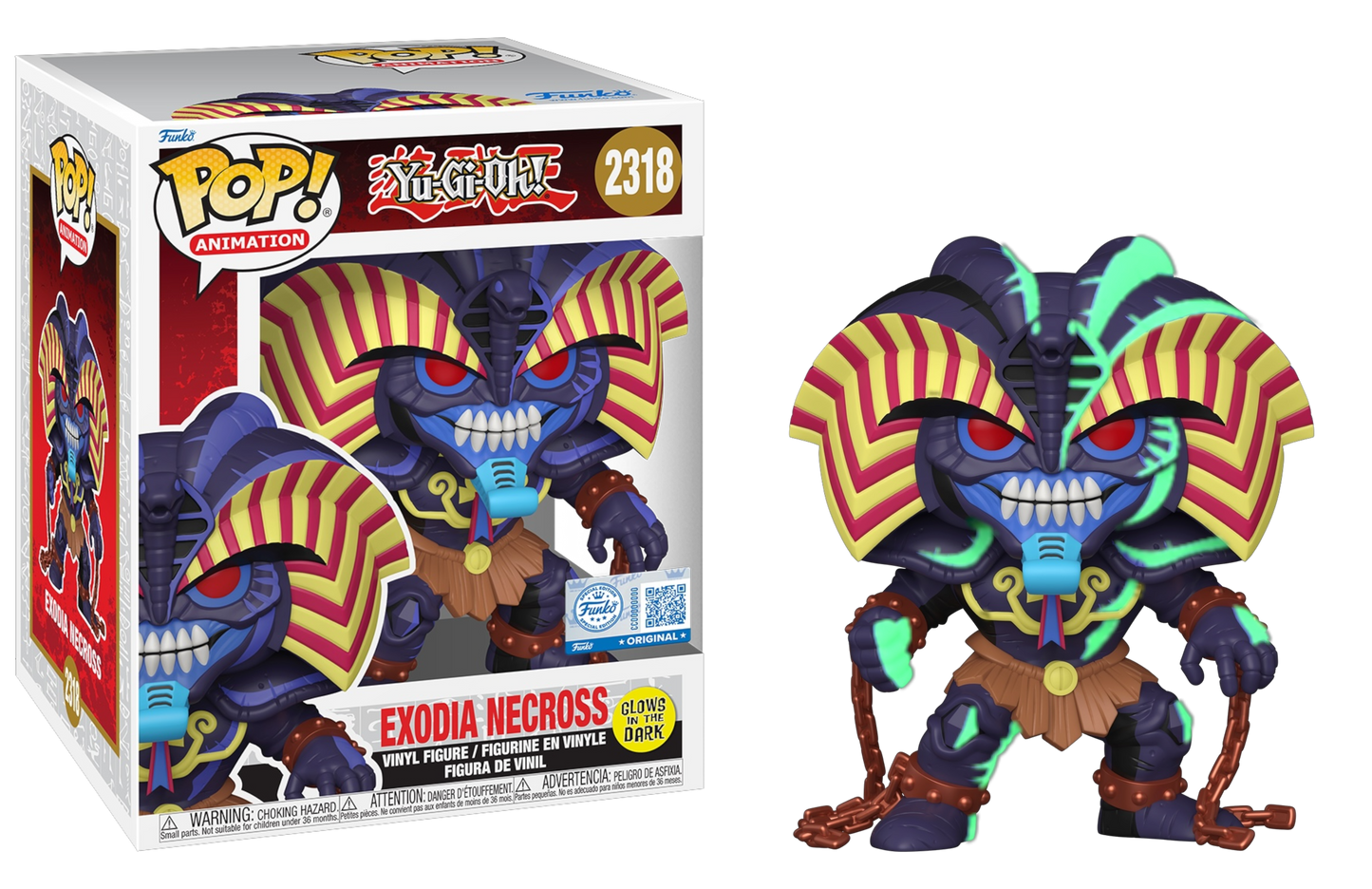 Funko POP! Super Animation Yu-Gi-Oh! Exodia Necross Glow in The Dark eVend Exclusive