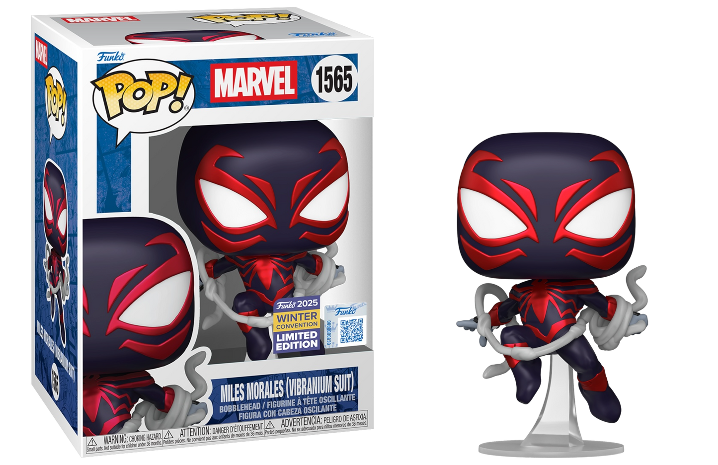 Funko POP! Marvel Miles Morales #1565 (Vibranium Suit) 2025 Winter Convention