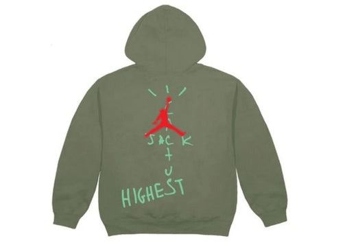 Travis Scott Jordan Cactus Jack Highest Hoodie Olive