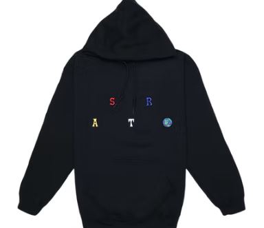 Travis Scott Astroworld Scattered Hoodie Black