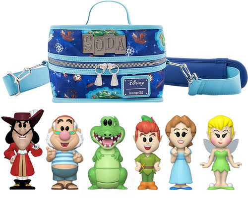 Funko Disney Vinyl Soda Peter Pan, Tinker Bell, Wendy, Captain Hook, Smee & Tick Tock Exclusive Figure 6-Pack in Cooler