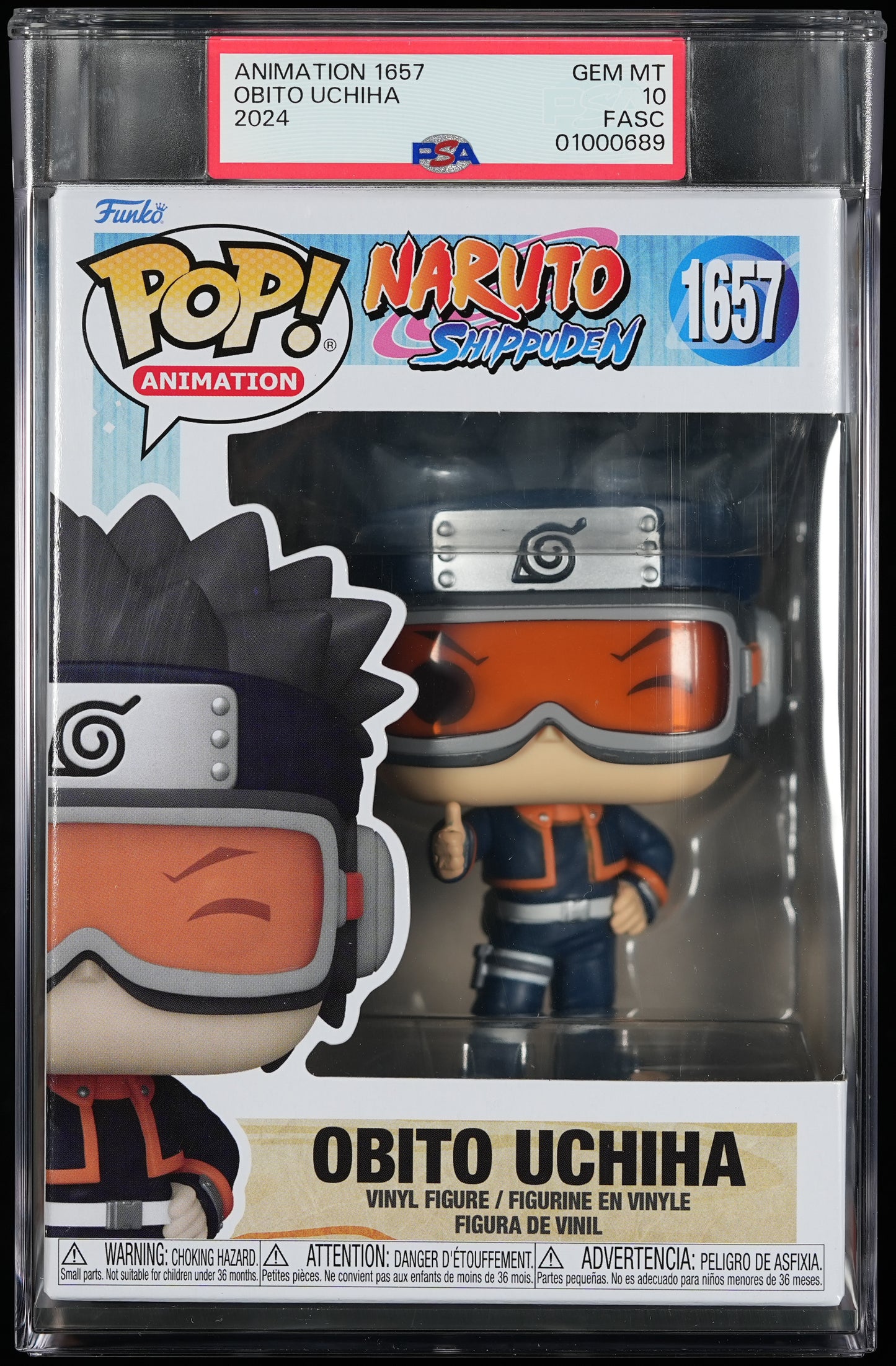 Funko POP! Animation 1657 Obito Uchiha PSA GEM MINT 10