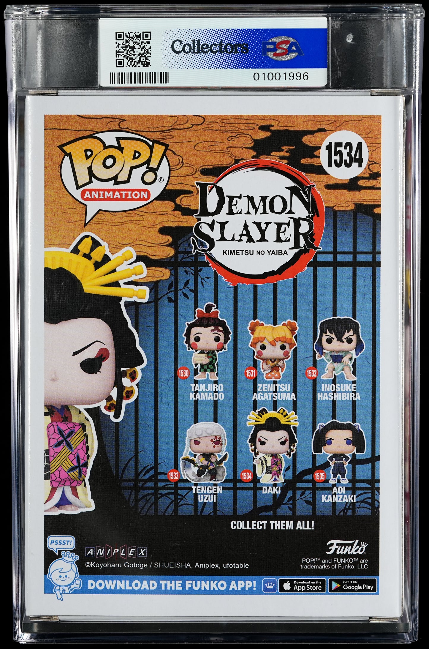Funko POP! Animation 1534 Daki PSA GEM MINT 10