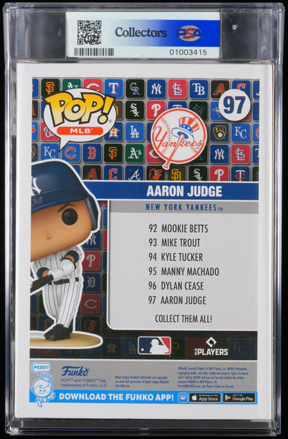 Funko POP! MLB 97 Aaron Judge PSA GEM MINT 10