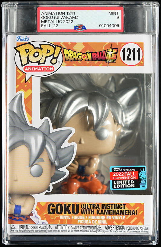 Funko POP! Animation 1211 Goku (UI w/Kam.) PSA MINT 9