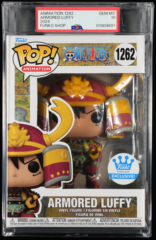 Funko POP! Animation 1262 Armored Luffy PSA GEM MINT 10