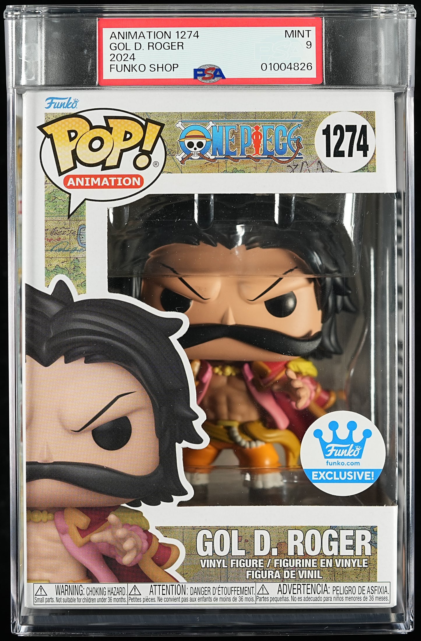 Funko POP! Animation 1274 Gol D. Roger PSA MINT 9